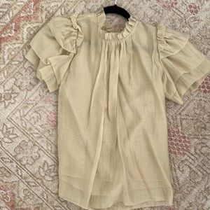 Hunter Bell ruffle top